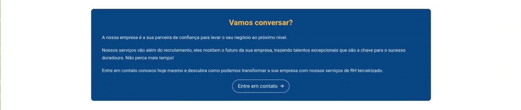 UX design chamada de ação