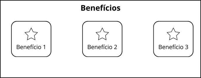 Landing page seção benefícios